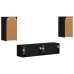 2 Pcs Melna Vidaxl