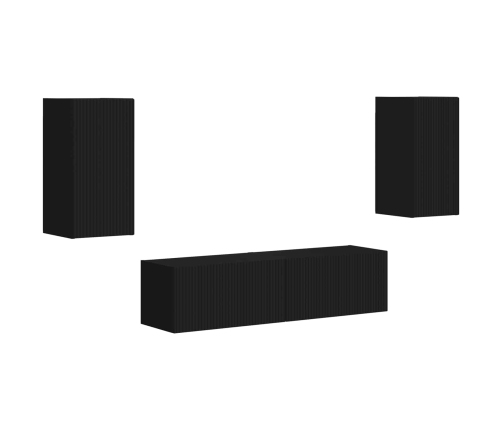 2 Pcs Melna Vidaxl