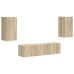 2 Pcs Sonoma Ozols Vidaxl
