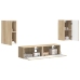 2 Pcs Sonoma Ozols Vidaxl