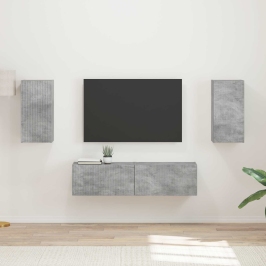 2 Pcs Betona Pelēks Vidaxl