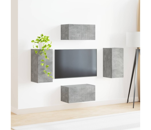 2 Pcs Betona Pelēks Vidaxl