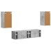2 Pcs Betona Pelēks Vidaxl