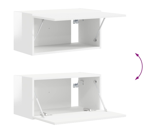 2 Pcs Augsta Spīduma Baltā Krāsa Vidaxl