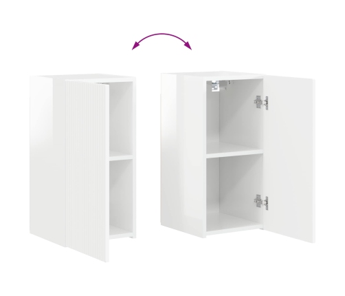 2 Pcs Augsta Spīduma Baltā Krāsa Vidaxl