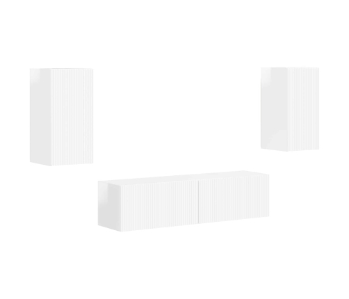 2 Pcs Augsta Spīduma Baltā Krāsa Vidaxl