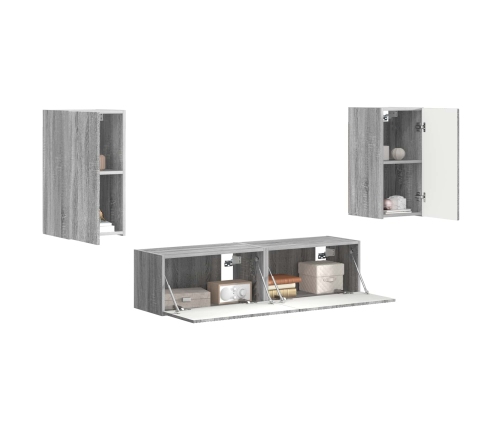 2 Pcs Pelēks Sonoma Vidaxl