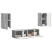 2 Pcs Pelēks Sonoma Vidaxl