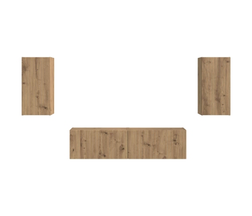 2 Pcs Artisānā Ozols Vidaxl
