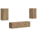 2 Pcs Artisānā Ozols Vidaxl