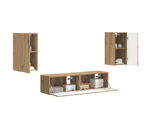 2 Pcs Artisānā Ozols Vidaxl