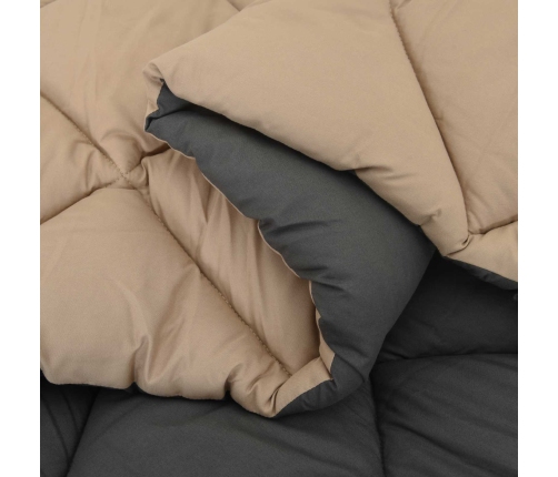 Vasaras Segas Antracīts Un Taupe 220 X 135 Cm Mikrošķiedra Vidaxl
