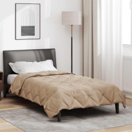 Vasaras Segas Pelēkbrūna 200 X 140 Cm Mikrošķiedra Vidaxl