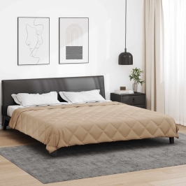 Vasaras Segas Pelēkbrūna 240 X 260 Cm Mikrošķiedra Vidaxl