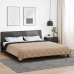 Vasaras Segas Melns Un Taupe 240 X 260 Cm Mikrošķiedra Vidaxl