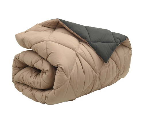 Ziemas Gultas Sega Antracīts Un Taupe 200 X 155 Cm Mikrošķiedra Vidaxl