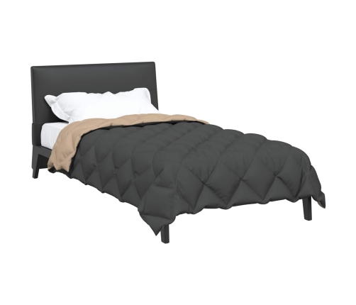 Ziemas Gultas Sega Antracīts Un Taupe 220 X 135 Cm Mikrošķiedra Vidaxl