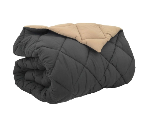 Ziemas Gultas Sega Antracīts Un Taupe 240 X 260 Cm Mikrošķiedra Vidaxl