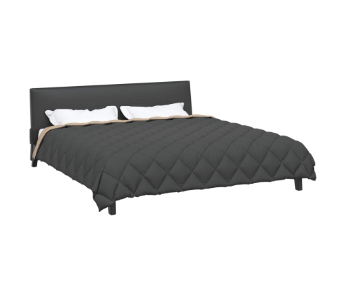 Ziemas Gultas Sega Antracīts Un Taupe 240 X 260 Cm Mikrošķiedra Vidaxl