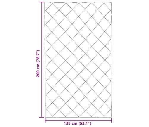 Ziemas Gultas Sega Melna 200 X 135 Cm Mikrošķiedra Vidaxl