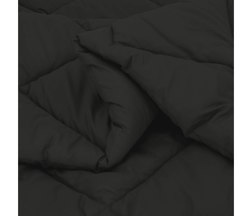 Ziemas Gultas Sega Melna 200 X 140 Cm Mikrošķiedra Vidaxl
