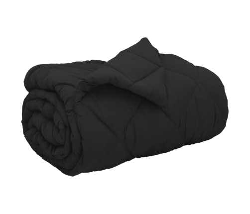 Ziemas Gultas Sega Melna 220 X 155 Cm Mikrošķiedra Vidaxl