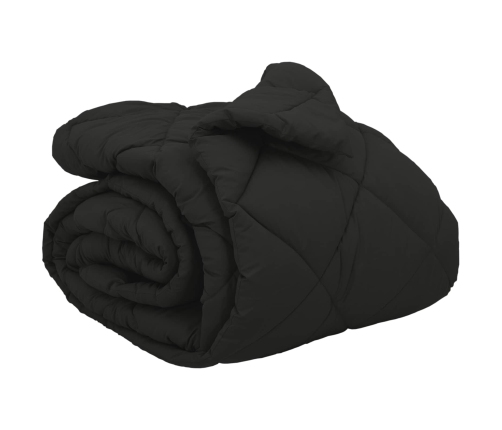 Ziemas Gultas Sega Melna 220 X 200 Cm Mikrošķiedra Vidaxl
