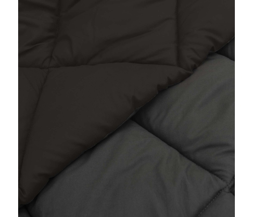 Ziemas Gultas Sega Melns Un Anthracite 200 X 135 Cm Vidaxl