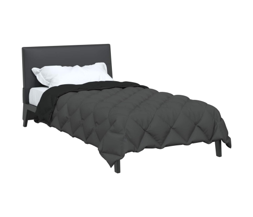 Ziemas Gultas Sega Melns Un Anthracite 200 X 135 Cm Vidaxl