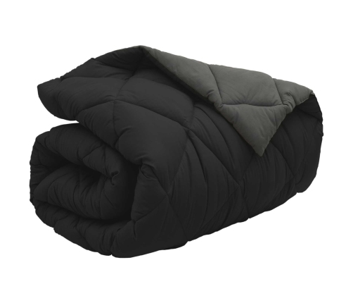 Ziemas Gultas Sega Melns Un Anthracite 200 X 155 Cm Vidaxl