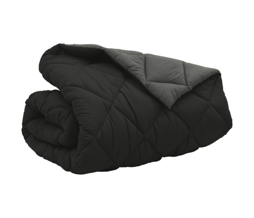 Ziemas Gultas Sega Melns Un Anthracite 240 X 200 Cm Vidaxl