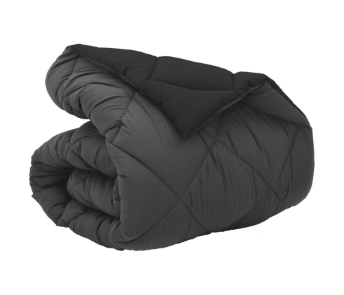 Ziemas Gultas Sega Melns Un Anthracite 220 X 135 Cm Vidaxl