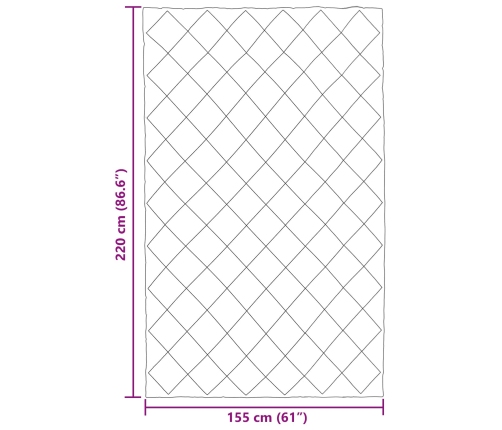 Ziemas Gultas Sega Melns Un Anthracite 220 X 155 Cm Vidaxl