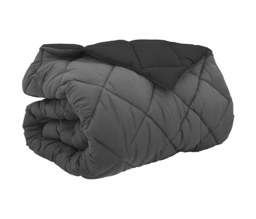 Ziemas Gultas Sega Melns Un Anthracite 220 X 240 Cm Vidaxl