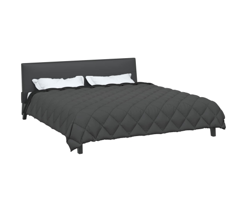 Ziemas Gultas Sega Melns Un Anthracite 220 X 240 Cm Vidaxl