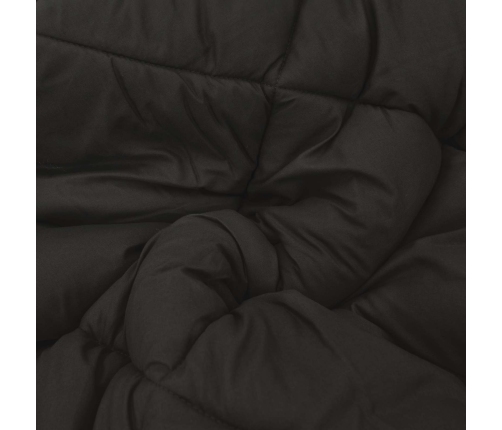 Ziemas Gultas Sega Melns Un Taupe 220 X 200 Cm Mikrošķiedra Vidaxl