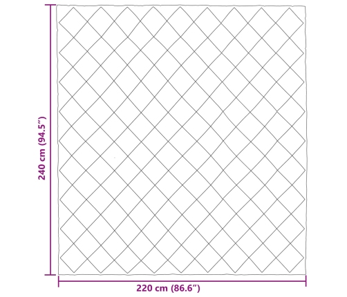 Ziemas Gultas Sega Melns Un Taupe 220 X 240 Cm Mikrošķiedra Vidaxl
