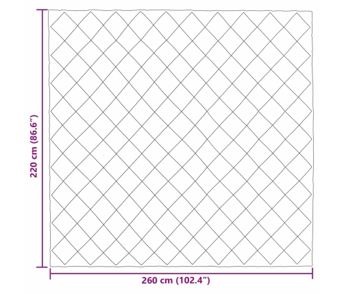 Ziemas Gultas Sega Melns Un Taupe 220 X 260 Cm Mikrošķiedra Vidaxl