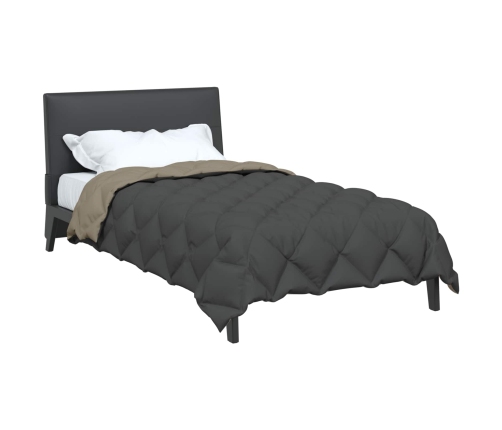Ziemas Gultas Sega Gaiši Pelēks Un Antracīts 200 X 140 Cm Vidaxl