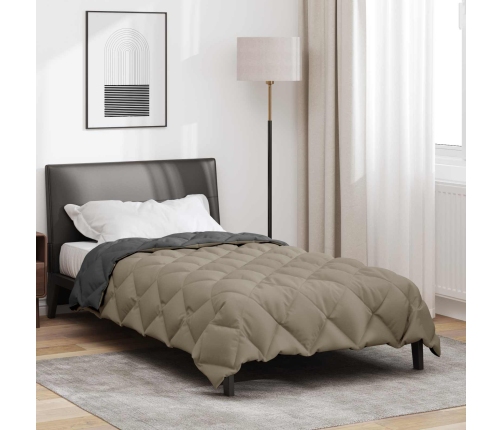 Ziemas Gultas Sega Gaiši Pelēks Un Antracīts 200 X 155 Cm Vidaxl