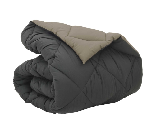 Ziemas Gultas Sega Gaiši Pelēks Un Antracīts 200 X 155 Cm Vidaxl