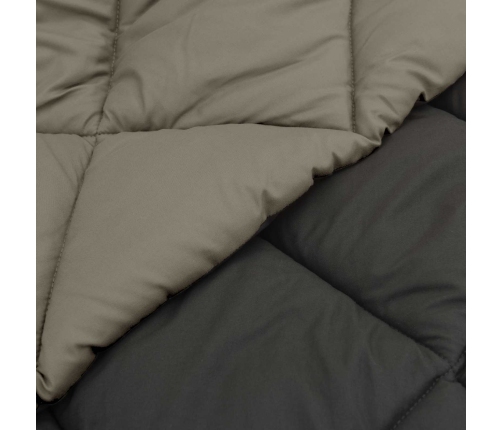 Ziemas Gultas Sega Gaiši Pelēks Un Antracīts 200 X 200 Cm Vidaxl
