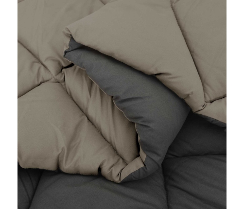 Ziemas Gultas Sega Gaiši Pelēks Un Antracīts 240 X 200 Cm Vidaxl