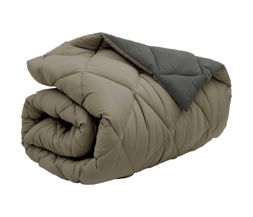 Ziemas Gultas Sega Gaiši Pelēks Un Antracīts 220 X 140 Cm Vidaxl