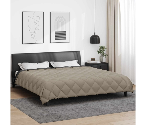 Ziemas Gultas Sega Gaiši Pelēks Un Antracīts 220 X 260 Cm Vidaxl