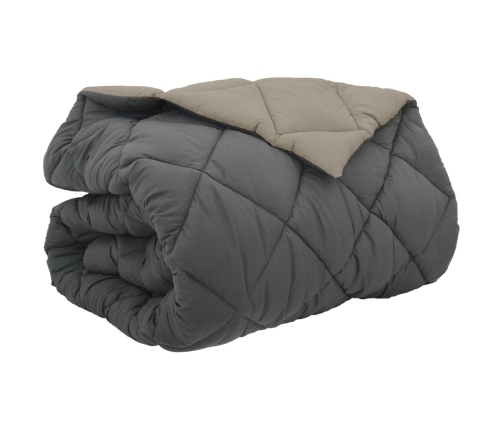 Ziemas Gultas Sega Gaiši Pelēks Un Antracīts 220 X 260 Cm Vidaxl