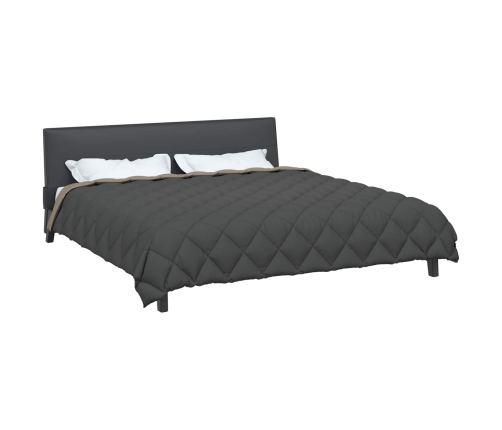 Ziemas Gultas Sega Gaiši Pelēks Un Antracīts 240 X 260 Cm Vidaxl