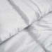 Vasaras Segas Sudraba 200 X 155 Cm Satīns Un Mikrošķiedra Vidaxl