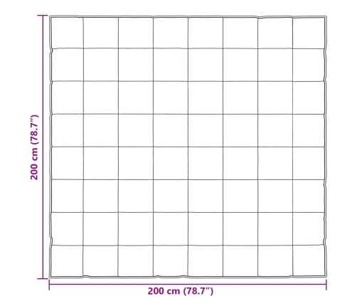 Vasaras Segas Sudraba 200 X 200 Cm Satīns Un Mikrošķiedra Vidaxl