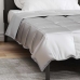 Vasaras Segas Sudraba 220 X 140 Cm Satīns Un Mikrošķiedra Vidaxl